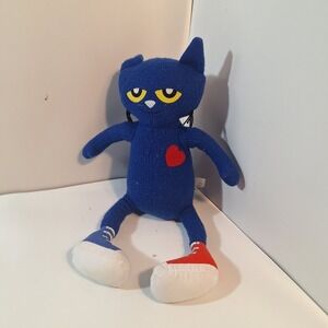 Pete the Cat 13" Plush Red Heart Shoe Curly Tail Cat 2010 James Dean Merrymakers